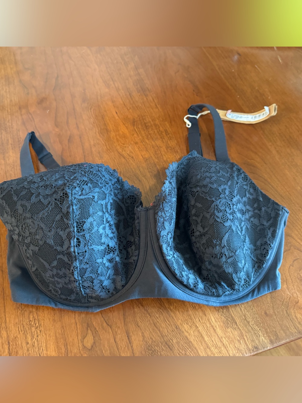 SKIMS Black Lace Underwire Bra - Black